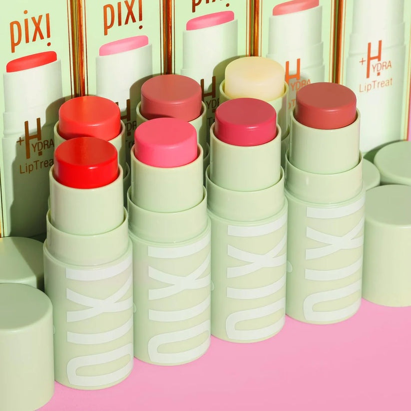 PIXI Beauty +Hydra Lip Treat Tinted Lip Balm Scarlet – Deep Hydration Hyaluronic Acid Conditioning Lip Stain 4.8g