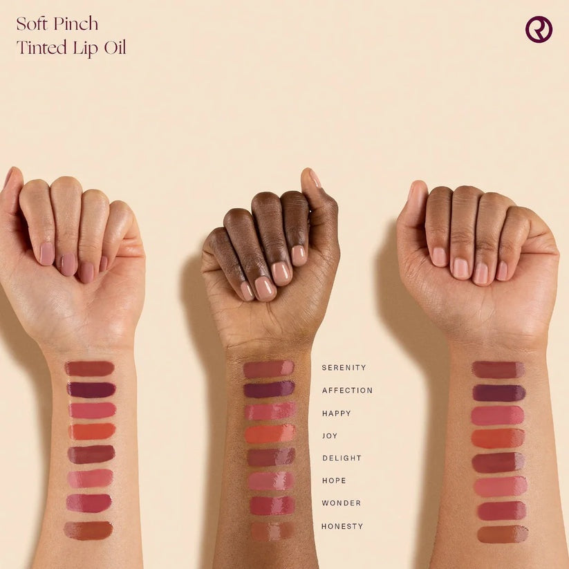 Rare Beauty Soft Pinch Tinted Lip Oil – Non-Sticky Hydrating Jelly Gloss Balm Lip Stain 3mL