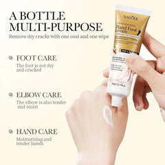 SADOER Anti-Cracking Hand Foot Cream Shea Butter – Repair Dry Cracked Skin Moisturizing Nourishing Lotion 60g