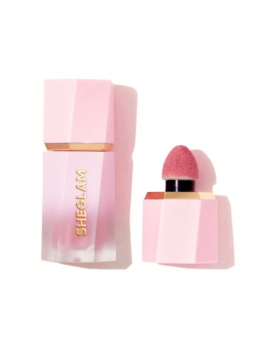 SHEGLAM Color Bloom Liquid Blush – Sponge-Tip Applicator Matte Dewy Finish Cream Cheek Makeup 5.2mL