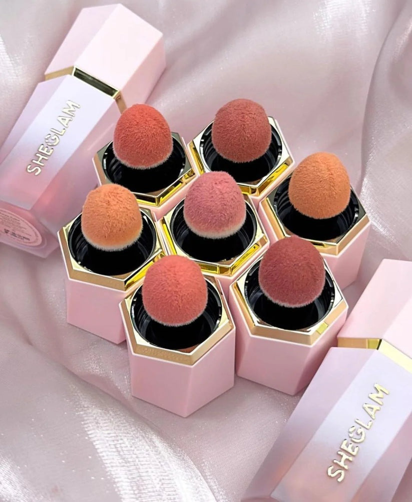 SHEGLAM Color Bloom Liquid Blush – Sponge-Tip Applicator Matte Dewy Finish Cream Cheek Makeup 5.2mL