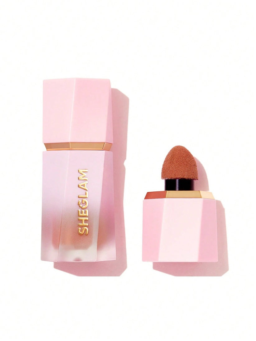SHEGLAM Color Bloom Liquid Blush – Sponge-Tip Applicator Matte Dewy Finish Cream Cheek Makeup 5.2mL