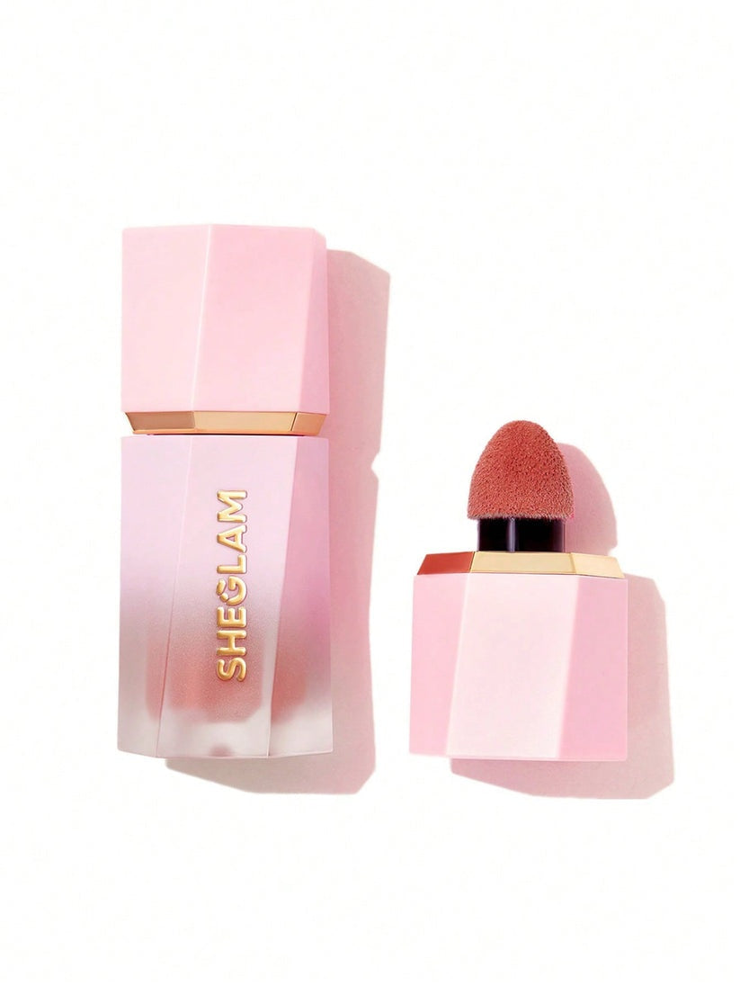 SHEGLAM Color Bloom Liquid Blush – Sponge-Tip Applicator Matte Dewy Finish Cream Cheek Makeup 5.2mL