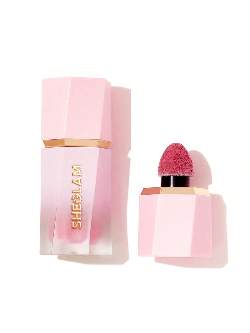 SHEGLAM Color Bloom Liquid Blush – Sponge-Tip Applicator Matte Dewy Finish Cream Cheek Makeup 5.2mL