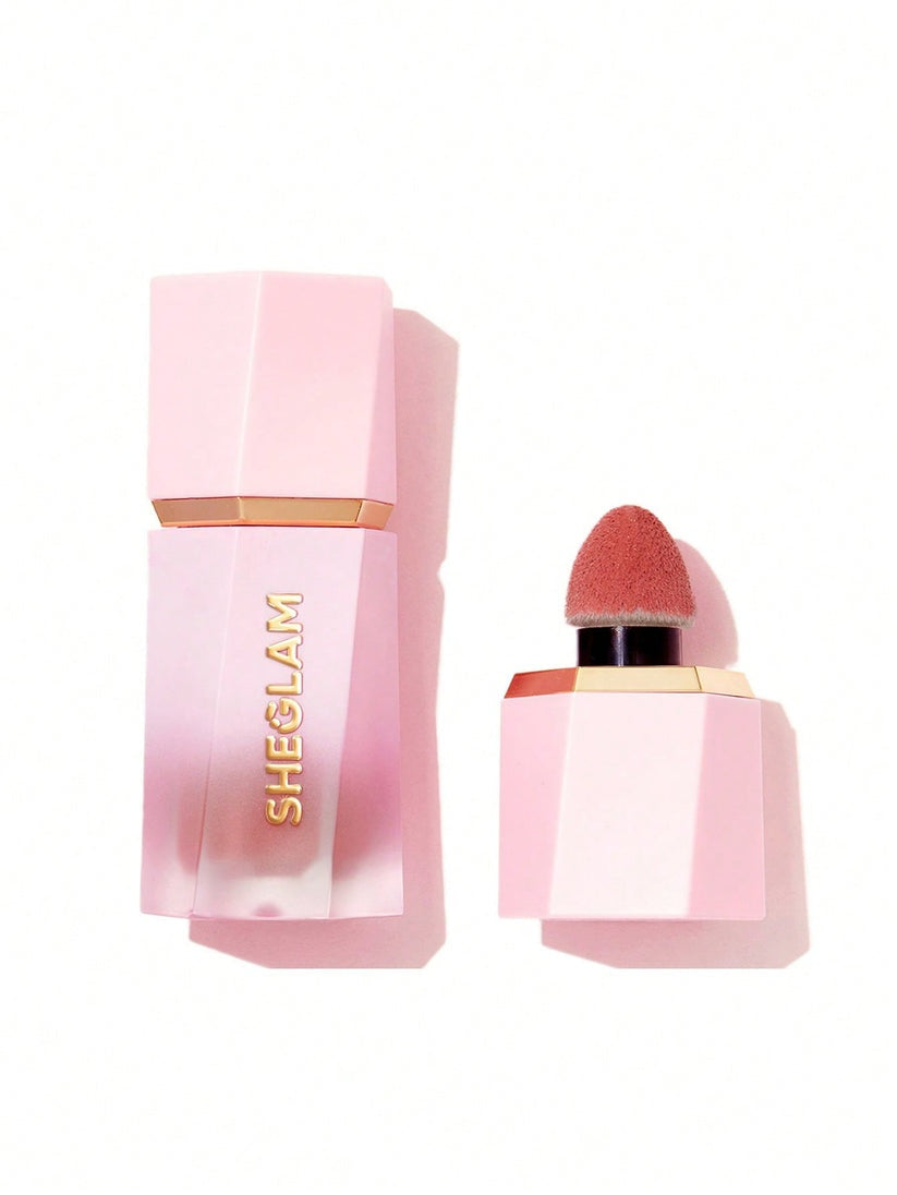 SHEGLAM Color Bloom Liquid Blush – Sponge-Tip Applicator Matte Dewy Finish Cream Cheek Makeup 5.2mL