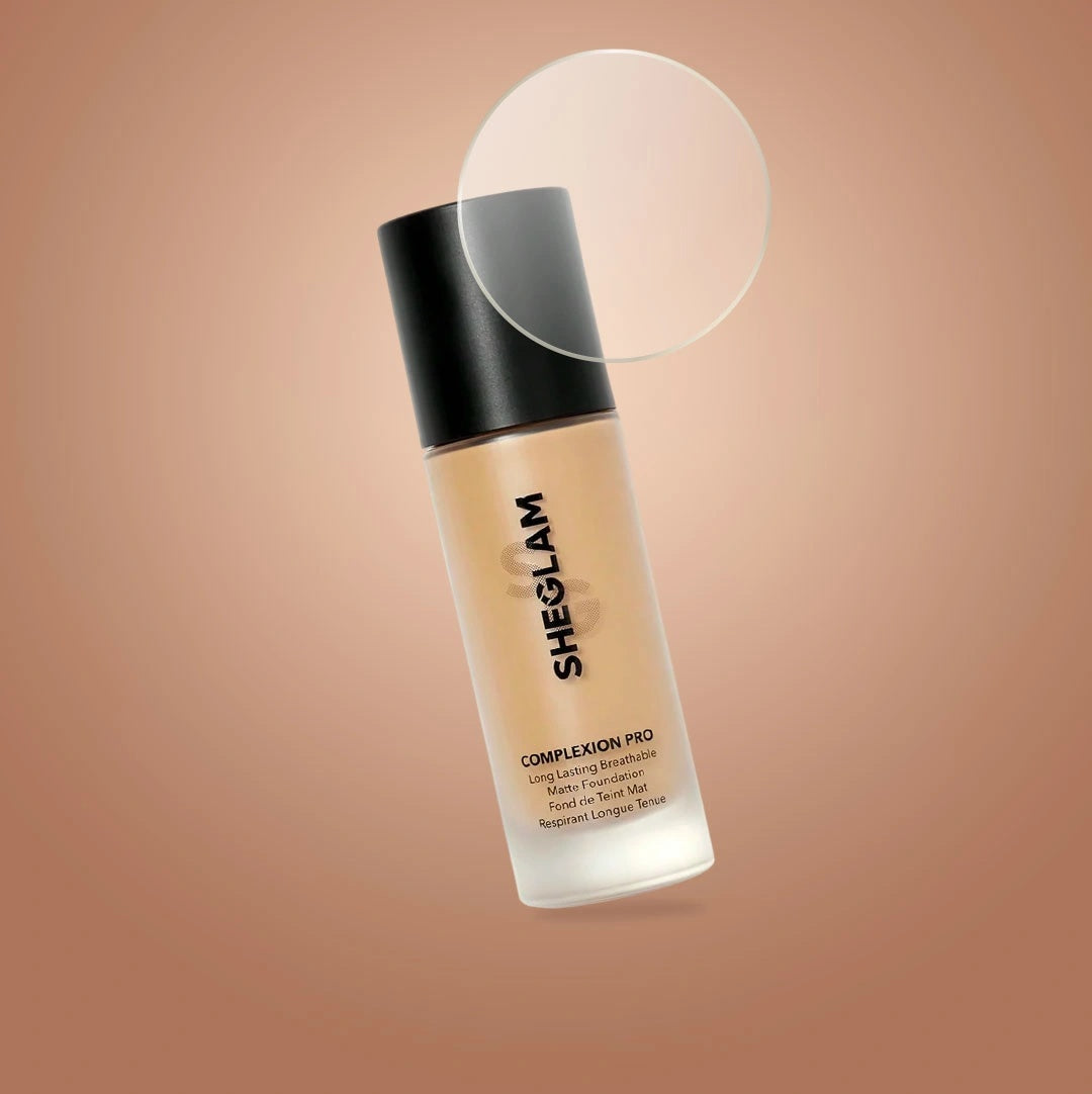 SHEGLAM Complexion Pro Long Lasting Breathable Matte Foundation - Oil Control Liquid Makeup 30mL