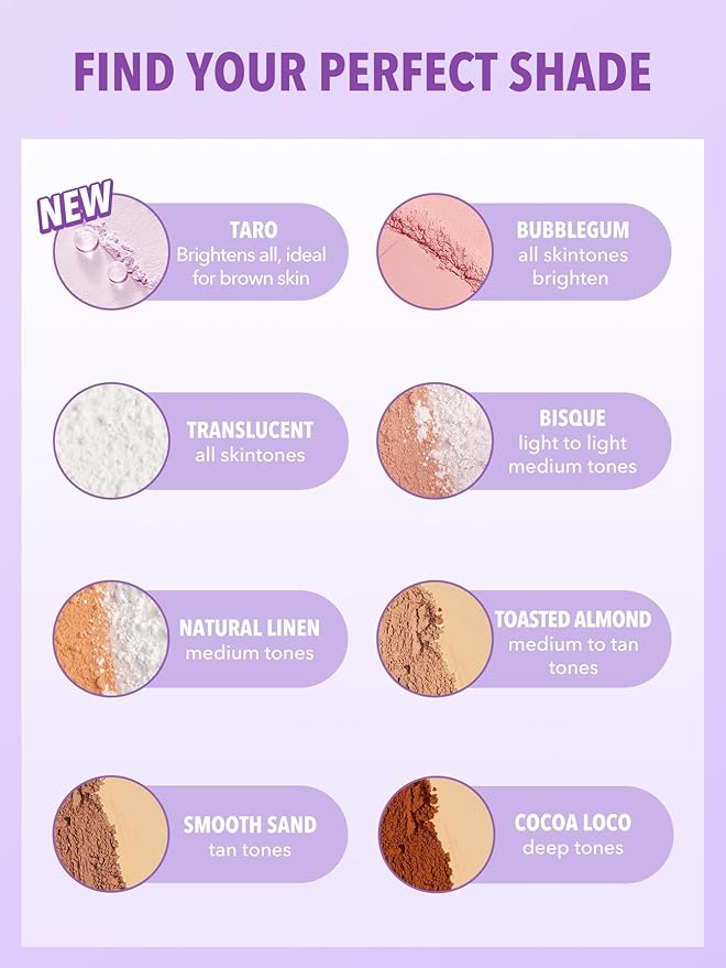 SHEGLAM Insta-Ready Face Powder - Matte Setting Loose Under-Eye Duo | Taro