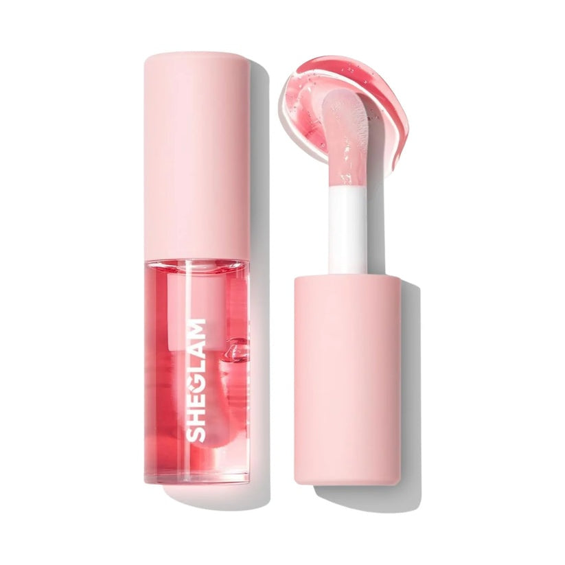 SHEGLAM Jelly Wow Hydrating Lip Oil – High-Shine Nourishing Non-Sticky Tinted Lip Gloss 6mL