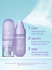 SHEGLAM Lock'd In Setting Spray - 16 Hour Longwear Makeup Finishing Mist