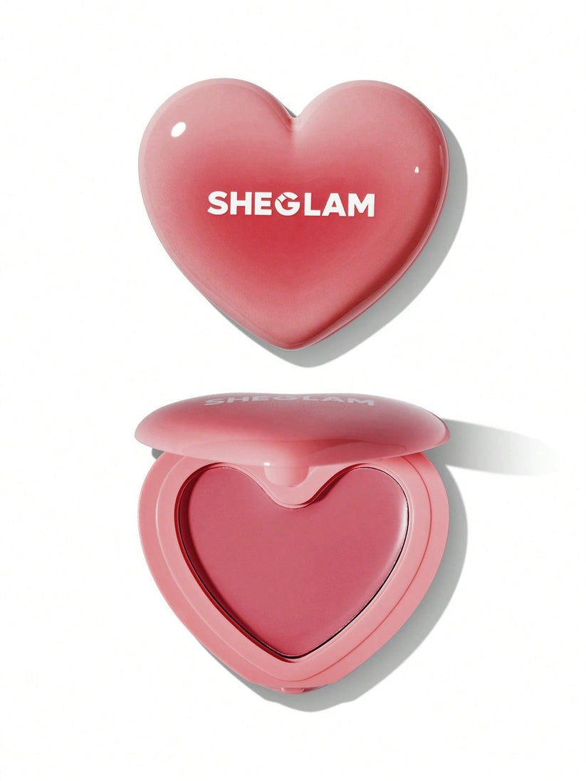 SHEGLAM Playing Cupid Cream Blush – Heart-Shaped Multi-Use Satin Finish Lip & Cheek Tint 3.6g