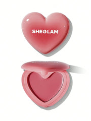 SHEGLAM Playing Cupid Cream Blush – Heart-Shaped Multi-Use Satin Finish Lip & Cheek Tint 3.6g