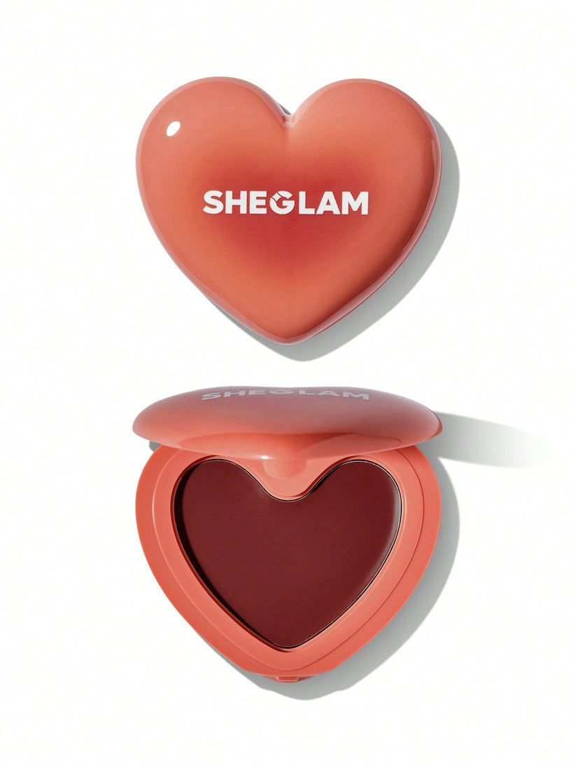 SHEGLAM Playing Cupid Cream Blush – Heart-Shaped Multi-Use Satin Finish Lip & Cheek Tint 3.6g