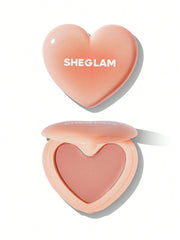 SHEGLAM Playing Cupid Cream Blush – Heart-Shaped Multi-Use Satin Finish Lip & Cheek Tint 3.6g
