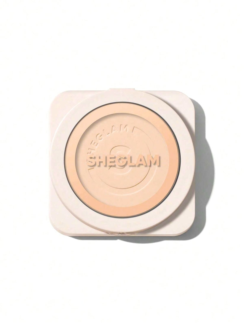 SHEGLAM Skin-Focus High Coverage Powder Foundation – Oil-Control Matte Blurring Pressed Compact Makeup 11g