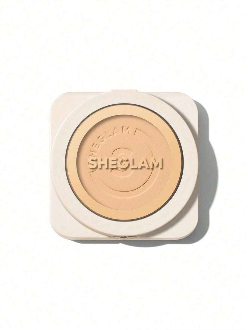 SHEGLAM Skin-Focus High Coverage Powder Foundation – Oil-Control Matte Blurring Pressed Compact Makeup 11g