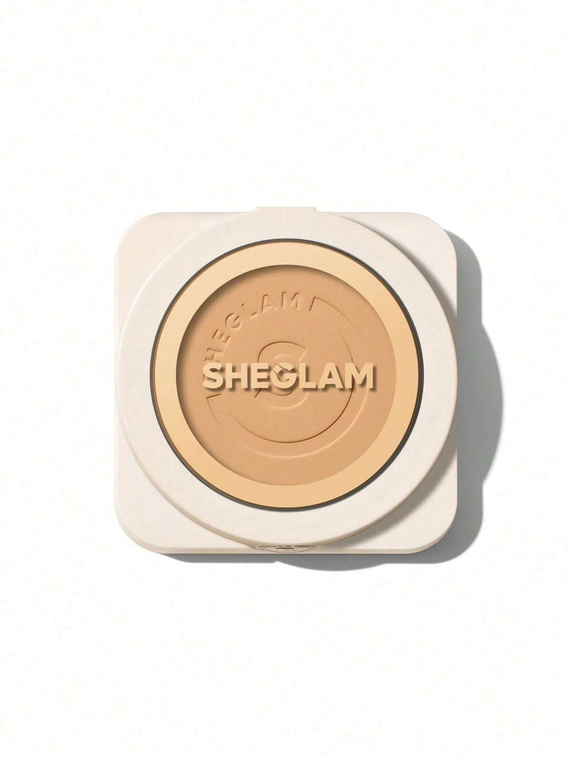 SHEGLAM Skin-Focus High Coverage Powder Foundation – Oil-Control Matte Blurring Pressed Compact Makeup 11g