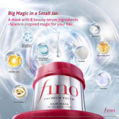 Shiseido Fino Premium Touch Penetration Essence Hair Mask – Deep Repair Royal Jelly Hydrating Treatment 230g
