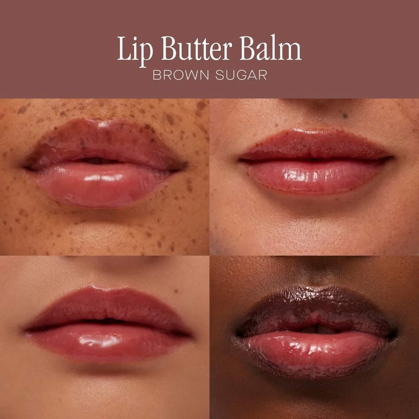 Summer Fridays Lip Butter Balm Brown Sugar – Vegan Deep Hydration Tinted Gloss Lip Mask 15g
