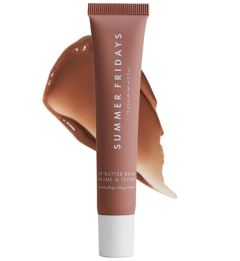 Summer Fridays Lip Butter Balm Brown Sugar – Vegan Deep Hydration Tinted Gloss Lip Mask 15g