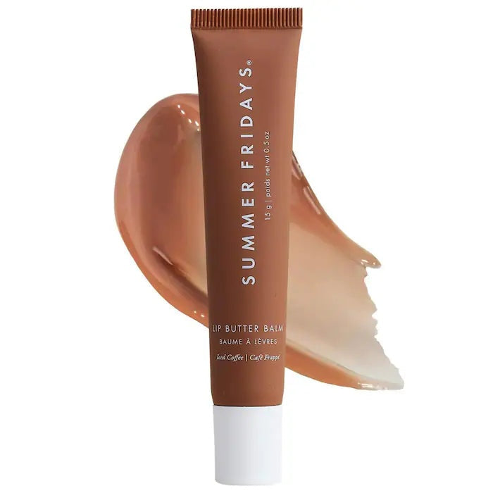 Summer Fridays Lip Butter Balm Brown Sugar – Vegan Deep Hydration Tinted Gloss Lip Mask 15g