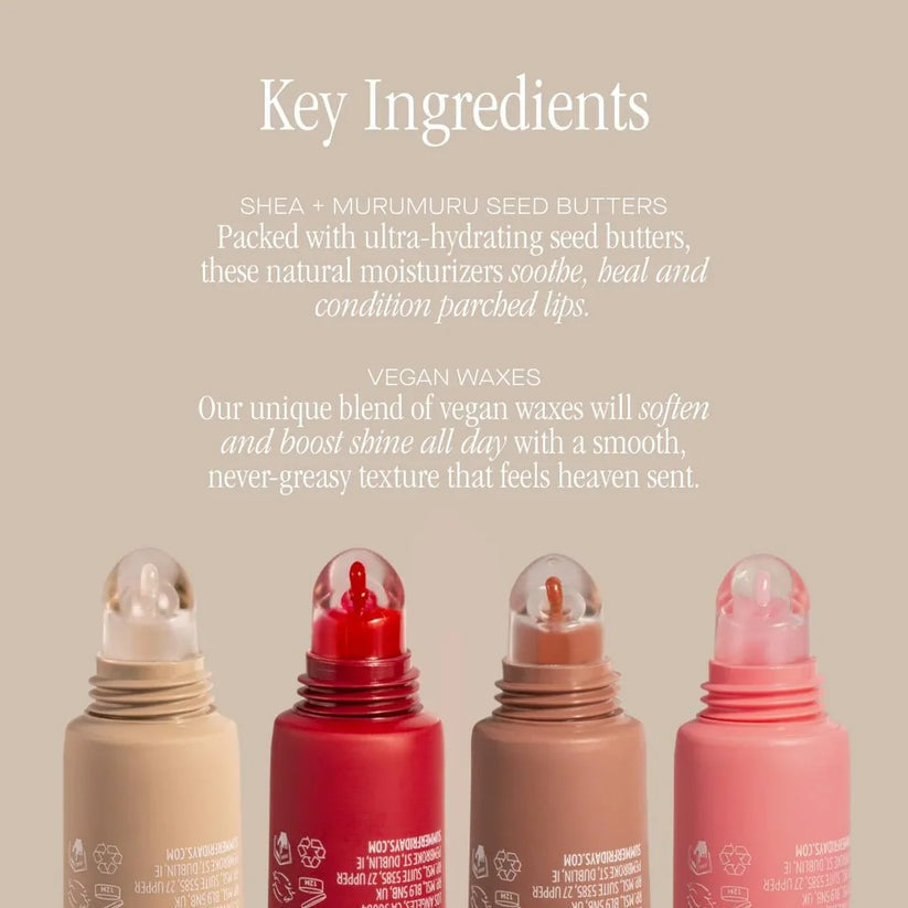 Summer Fridays Lip Butter Balm Brown Sugar – Vegan Deep Hydration Tinted Gloss Lip Mask 15g