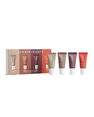 Summer Fridays The Mini Lip Butter Balm Set – 4-Piece Vegan Hydrating Tinted Lip Balm Gift Kit