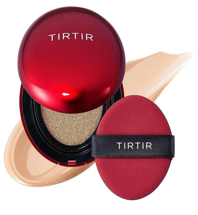 TIRTIR Mask Fit Red Cushion Foundation – 72-Hour Long-Lasting Full Coverage Liquid Compact Makeup 18g