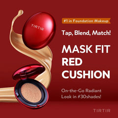 TIRTIR Mask Fit Red Cushion Foundation – 72-Hour Long-Lasting Full Coverage Liquid Compact Makeup 18g
