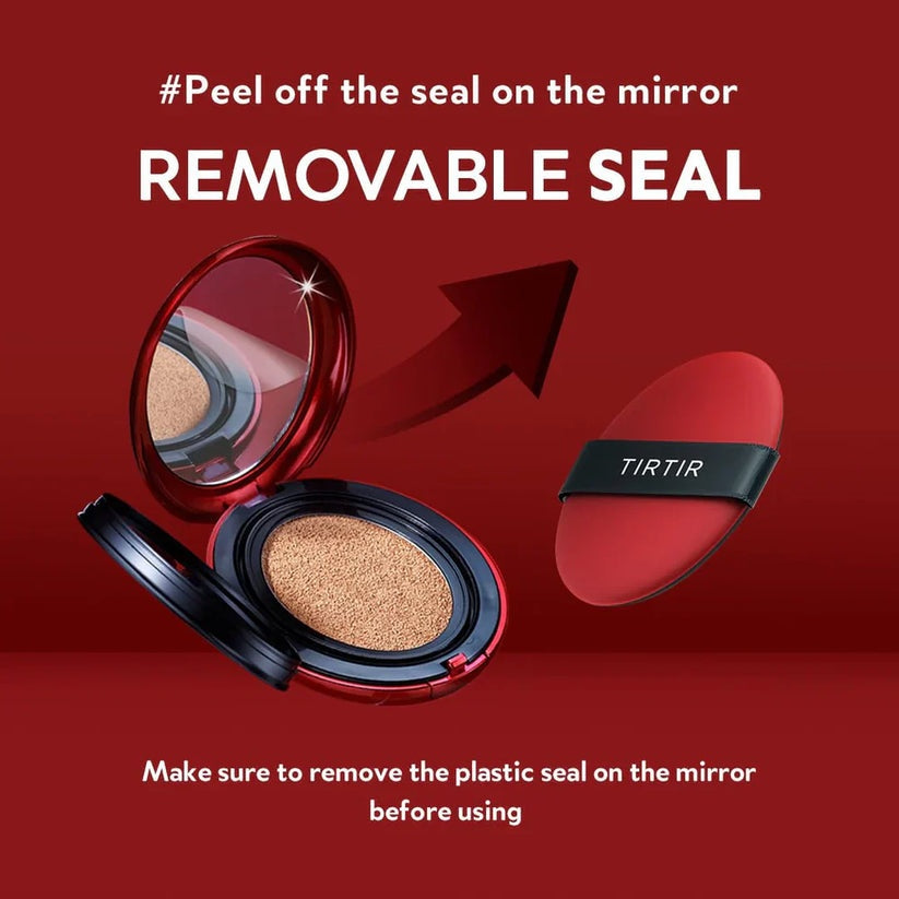 TIRTIR Mask Fit Red Cushion Foundation – 72-Hour Long-Lasting Full Coverage Liquid Compact Makeup 18g