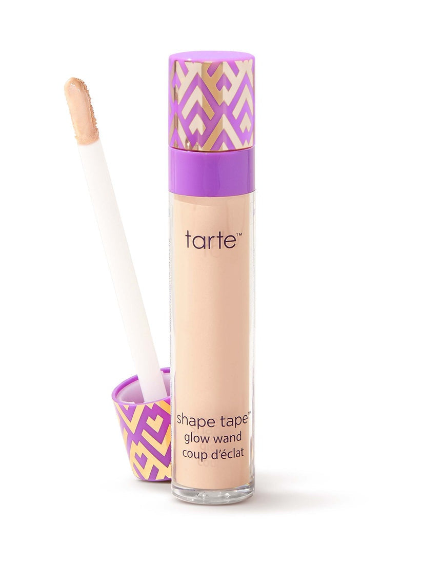 Tarte Shape Tape Glow Wand – Illuminating Sheer Full Coverage Liquid Concealer Highlighter 6.0mL