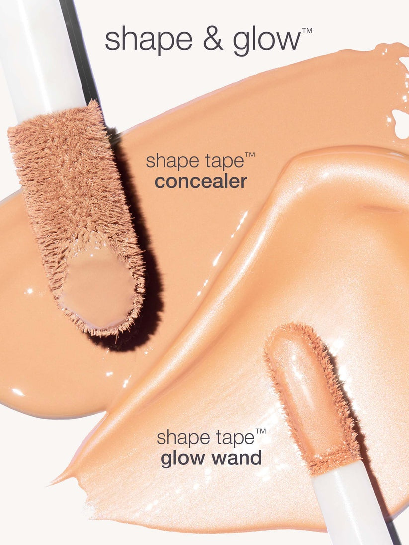 Tarte Shape Tape Glow Wand – Illuminating Sheer Full Coverage Liquid Concealer Highlighter 6.0mL