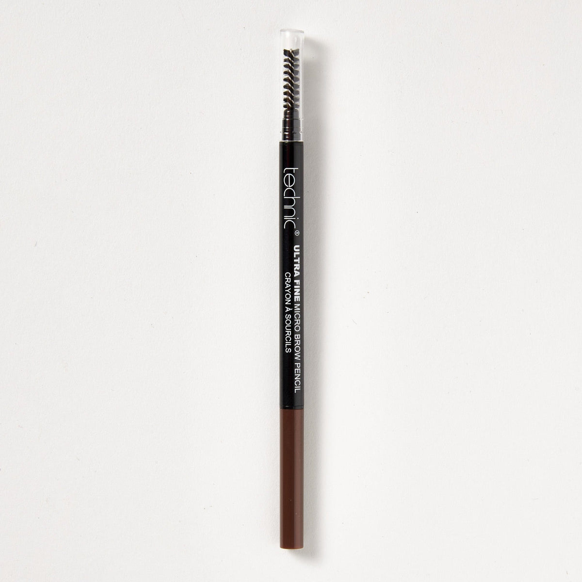 Technic Ultra Fine Micro Brow Pencil – Retractable Precision Dual Ended Spoolie Eyebrow Definer 0.07g | Brown