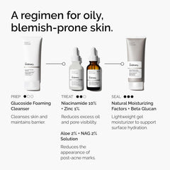 The Ordinary Aloe 2% + NAG 2% Solution – Soothing Blemish Prone Skin Acne Marks Fading Facial Serum 30mL