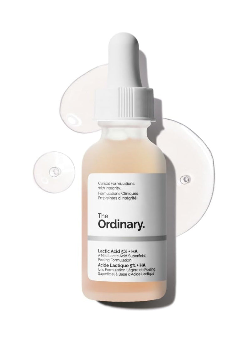 The Ordinary Lactic Acid 5% + HA – Mild Exfoliating Skin Smoothing Resurfacing Facial Serum 30mL