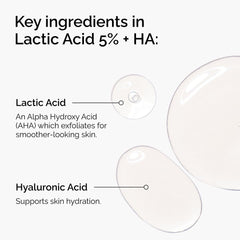 The Ordinary Lactic Acid 5% + HA – Mild Exfoliating Skin Smoothing Resurfacing Facial Serum 30mL