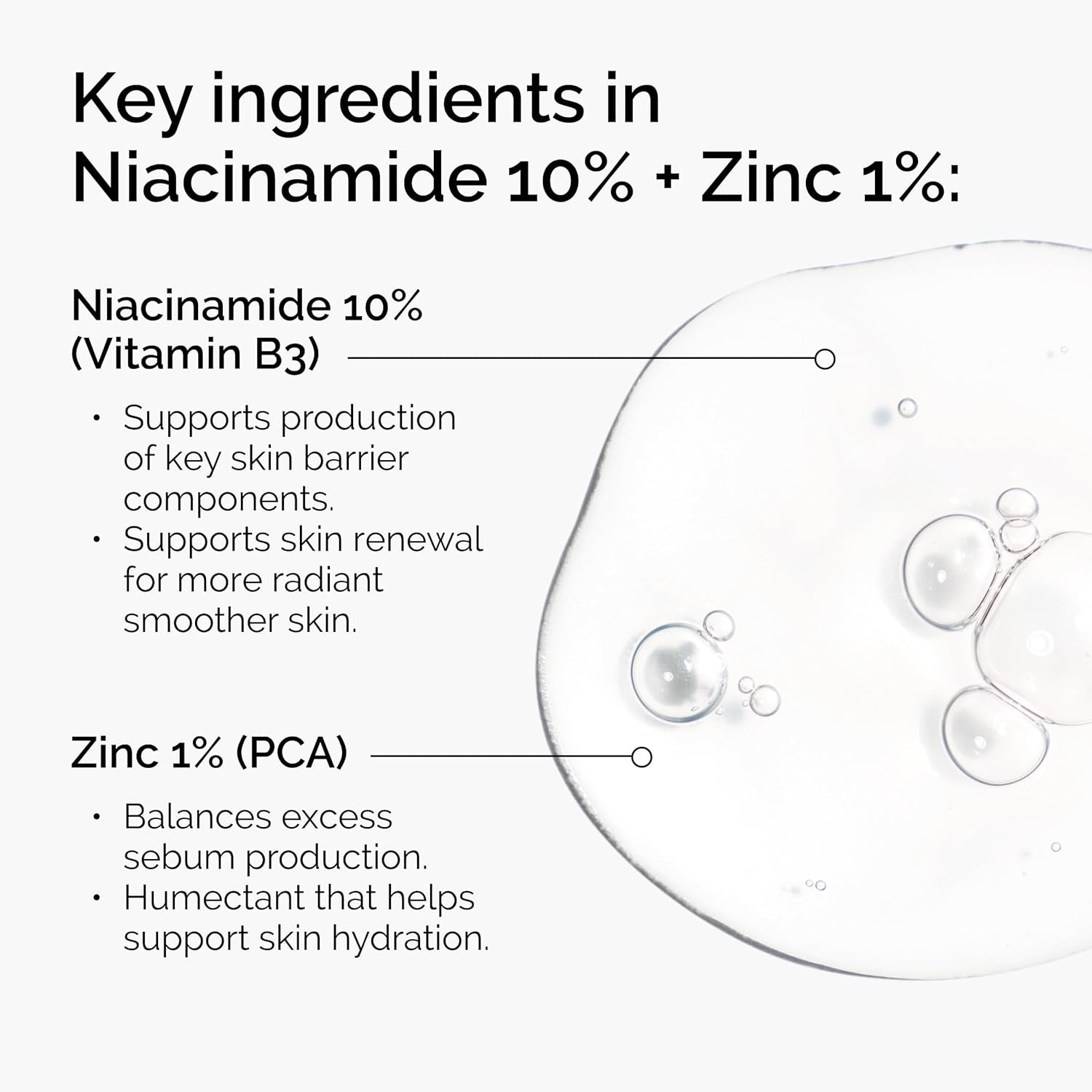 The Ordinary Niacinamide 10% + Zinc 1% – Blemish Care Sebum Control Brightening Facial Serum 30mL