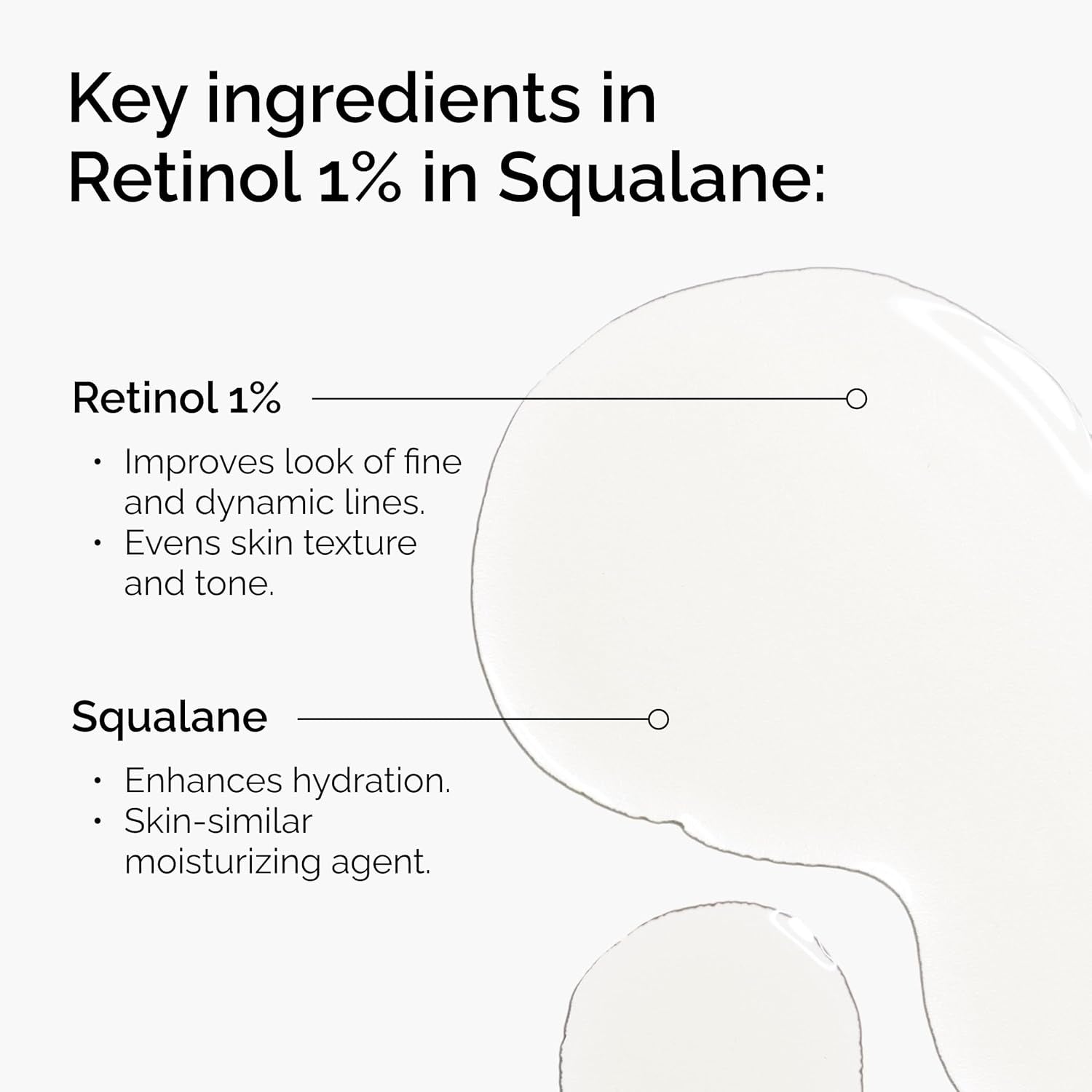 The Ordinary Retinol 1% in Squalane – Anti Aging Fine Lines Wrinkles Pure Vitamin A Facial Serum 30mL