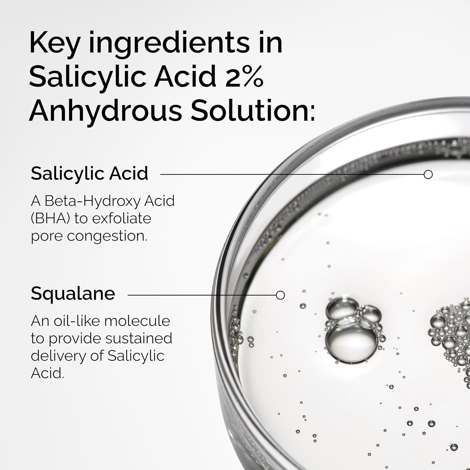 The Ordinary Salicylic Acid 2% Anhydrous Solution – Blemish Prone Skin Pore Clearing Acne Care Facial Serum 30mL