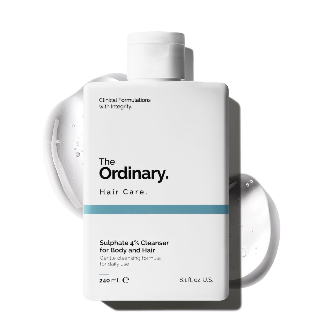 The Ordinary Sulphate 4% Cleanser for Body and Hair – Gentle Cleansing Daily Use Shower Wash Shampoo 240mL