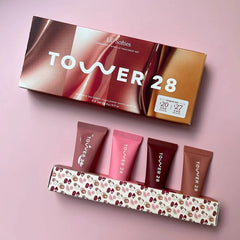 Tower 28 Mini Lil Softies Lip Treatment Set - Hydrating Tinted Balm Quad