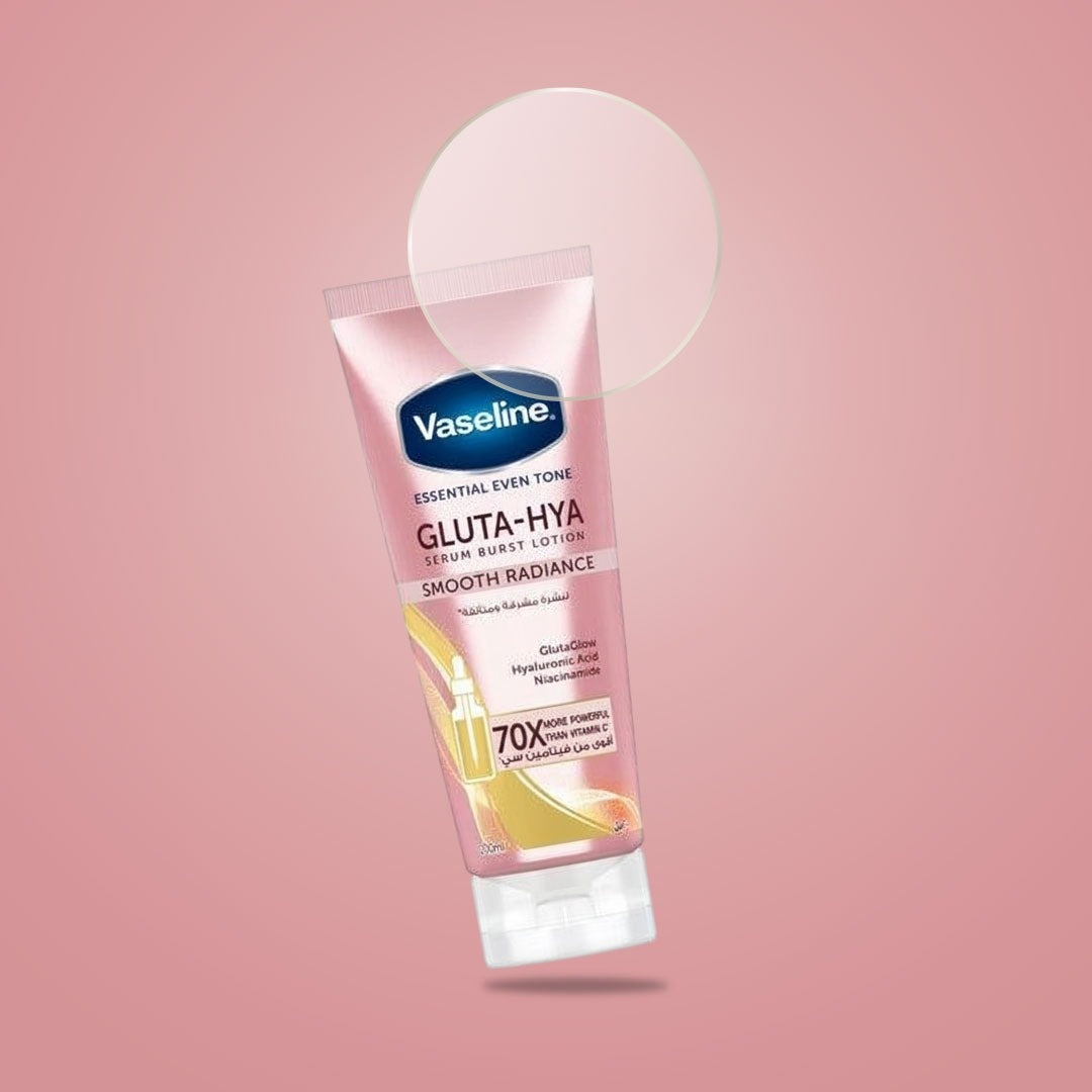 Vaseline Healthy Bright Gluta-Hya Serum Burst Lotion Set – Brightening and Hydrating Body Moisturizer Assortment 300mL