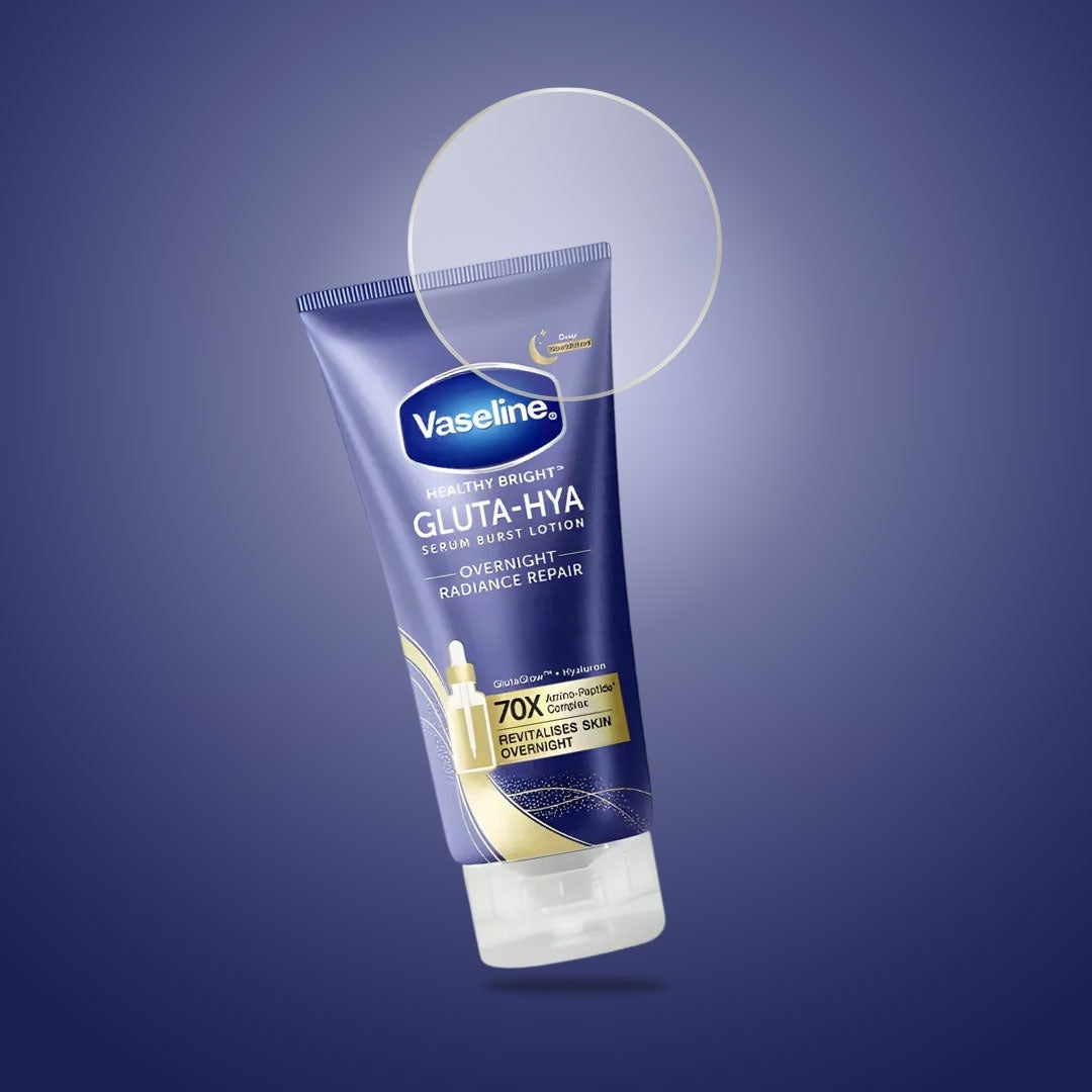 Vaseline Healthy Bright Gluta-Hya Serum Burst Lotion Set – Brightening and Hydrating Body Moisturizer Assortment 300mL