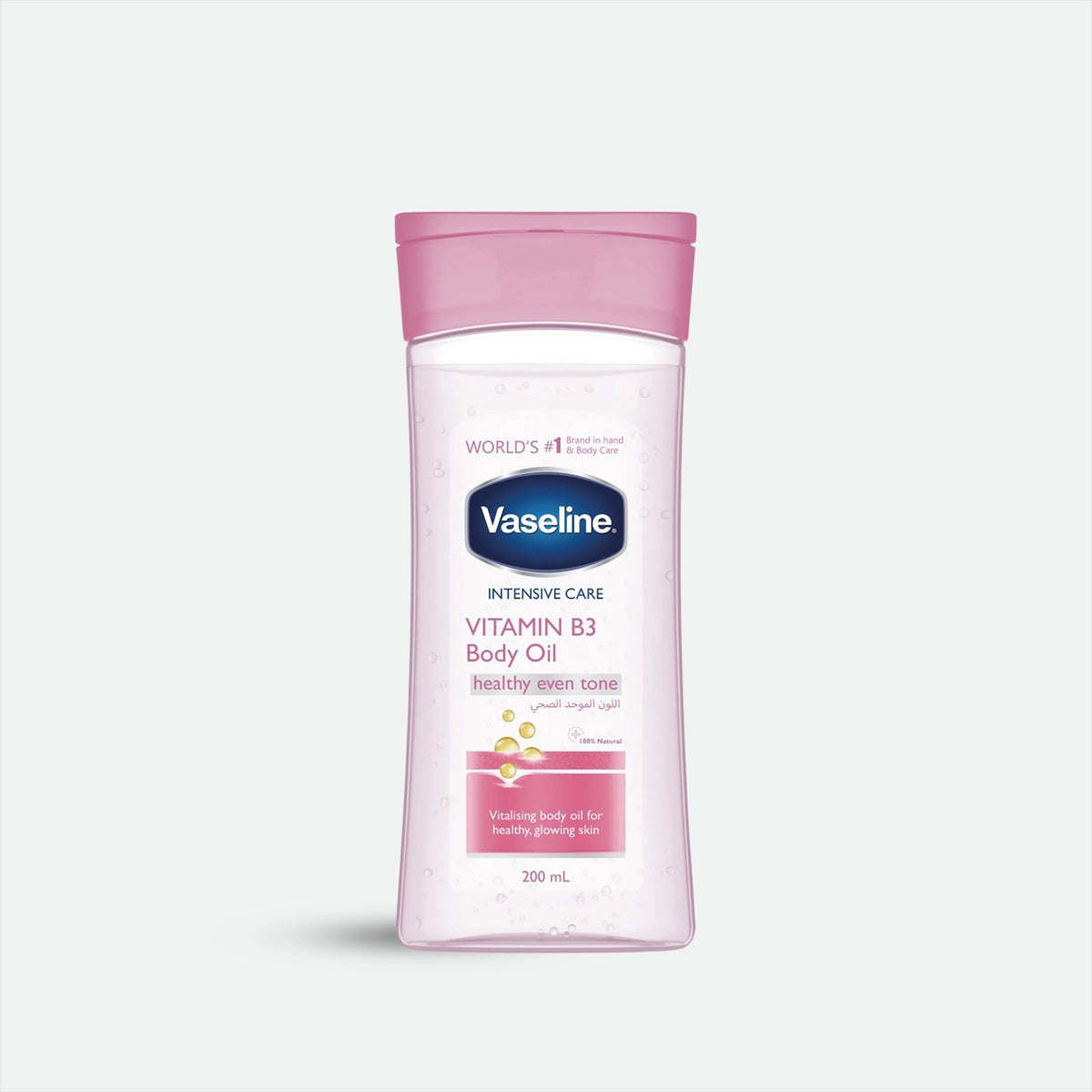 Vaseline Intensive Care Vitamin B3 Body Oil – Healthy Even Tone Glowing Skin Hydrating Moisturizer 200mL