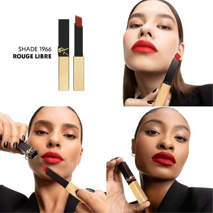 Yves Saint Laurent The Slim Couture Matte Lipstick – High Pigment Full Coverage Longwear Velvet Lip Color 2.2g