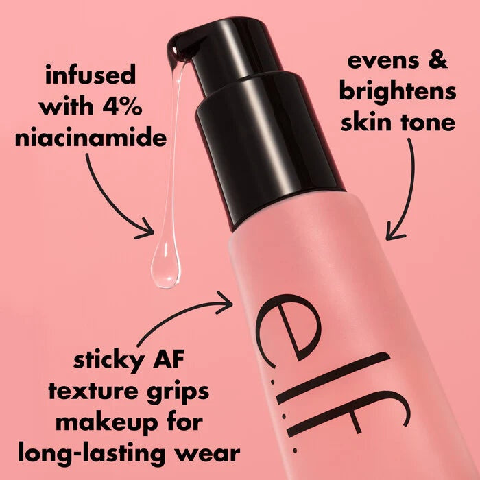 e.l.f. Cosmetics Power Grip Primer + 4% Niacinamide - Hydrating Gel Base 24mL