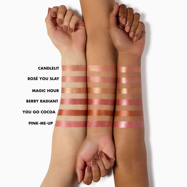 e.l.f. Halo Glow Blush Beauty Wand – Cushion Applicator Radiant Luminizing Liquid Blush 10mL