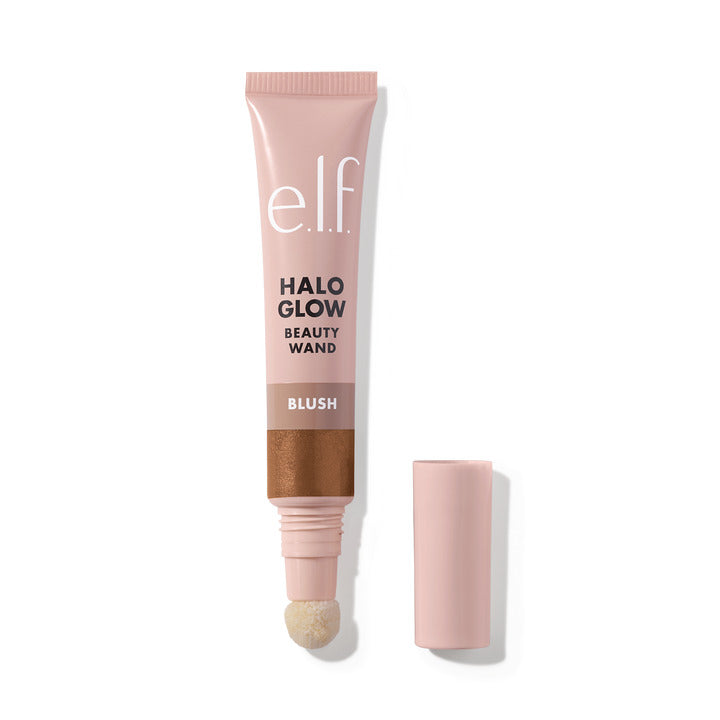 e.l.f. Halo Glow Blush Beauty Wand – Cushion Applicator Radiant Luminizing Liquid Blush 10mL