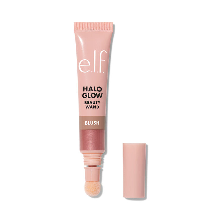 e.l.f. Halo Glow Blush Beauty Wand – Cushion Applicator Radiant Luminizing Liquid Blush 10mL