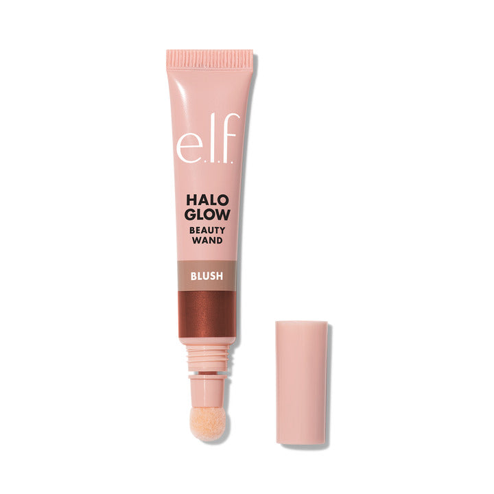 e.l.f. Halo Glow Blush Beauty Wand – Cushion Applicator Radiant Luminizing Liquid Blush 10mL