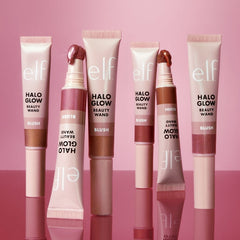 e.l.f. Halo Glow Blush Beauty Wand – Cushion Applicator Radiant Luminizing Liquid Blush 10mL